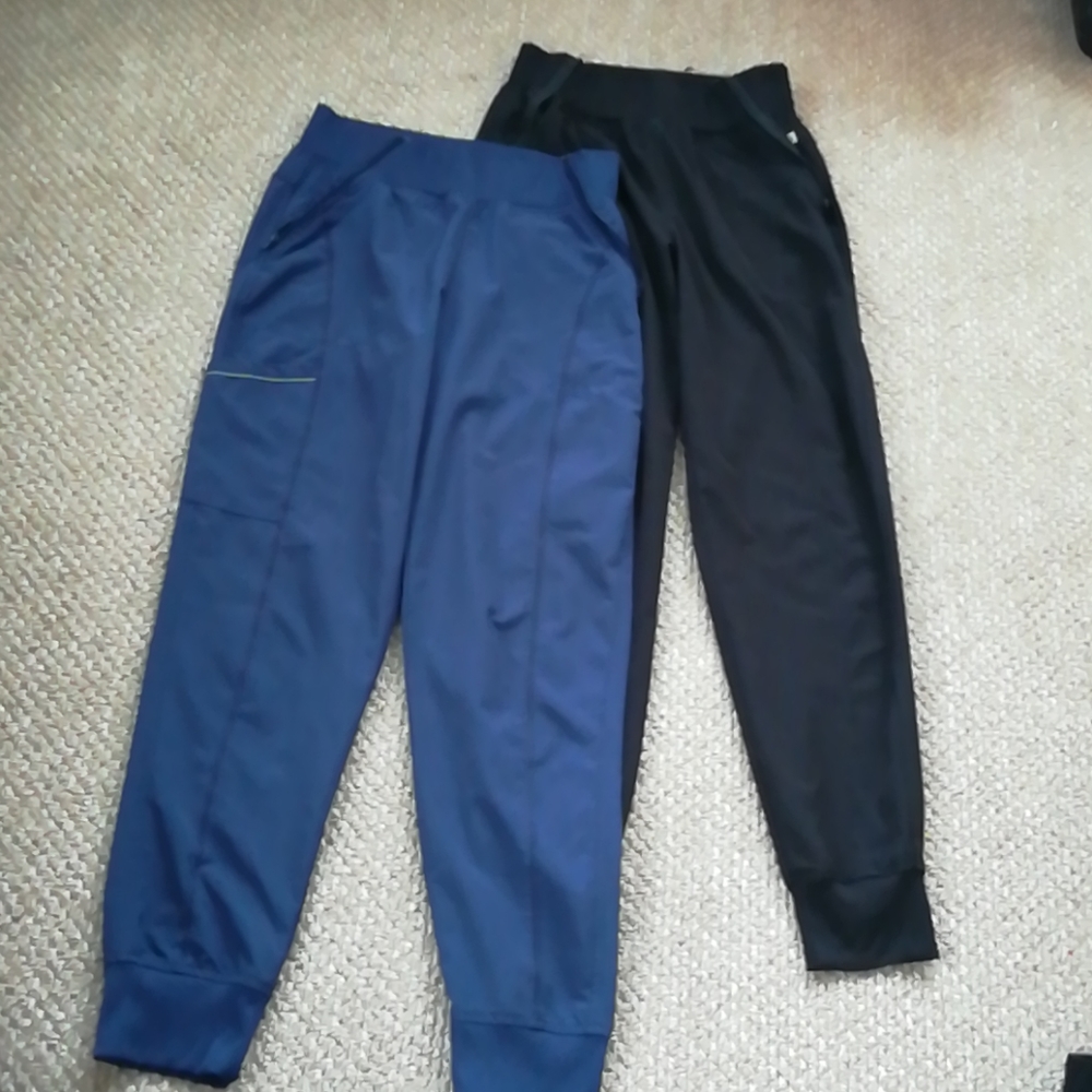 High waisted scrub pants